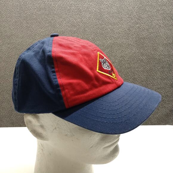 Cub Scouts Wolf Hat Youth Adjustable Red Blue BSA Uniform Cap - Picture 2 of 6